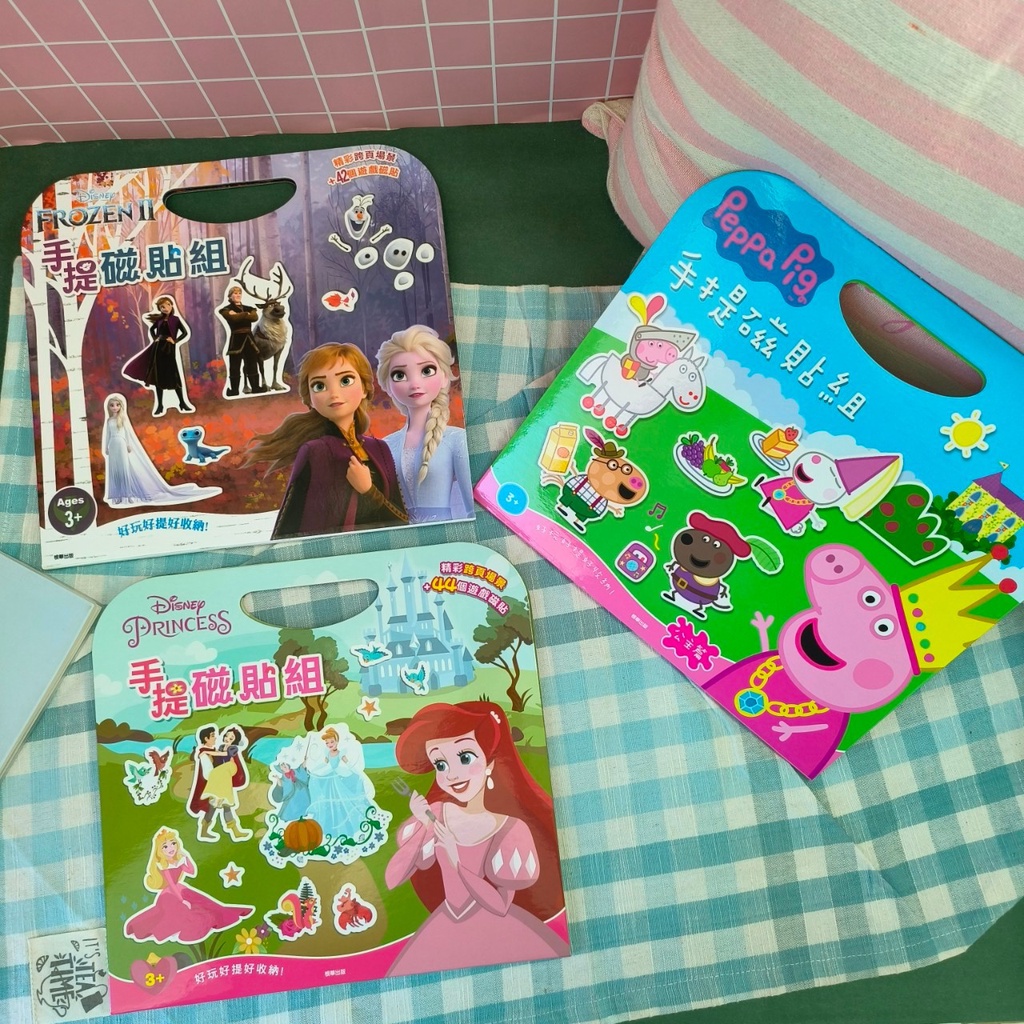 Disney Portable Magnet Set Modeling Stickers Sticker Book Game Princess ...