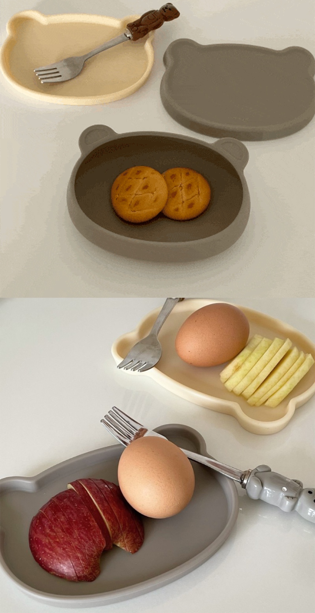 MODU'I - Bear Snack Bowl Lid / Eco Friendly / Silicon / Sturdy ...