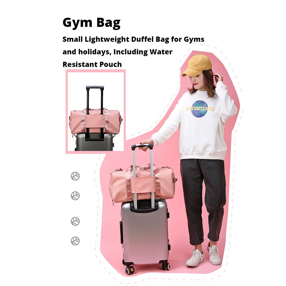 Gym Bag Duffel Bag Fitness Bag Weekend Bag Yoga Bag Travel Bag Wet Dry ...