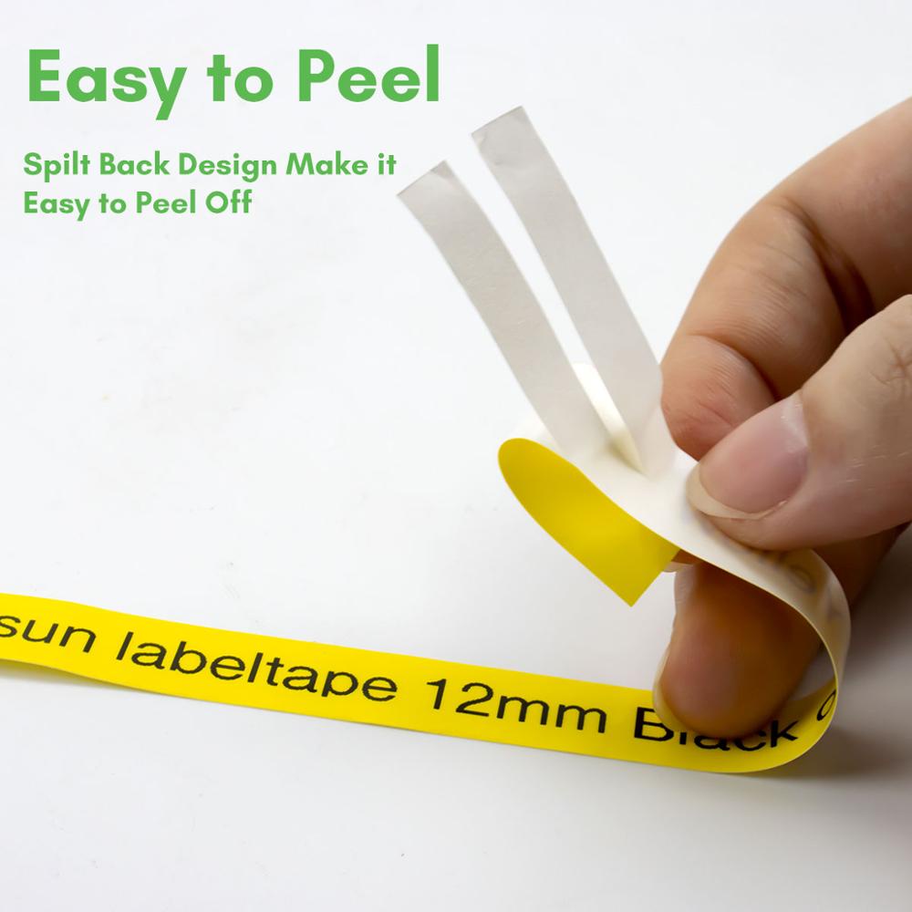 Compatible Casio Label Maker Tape XR12WE XR9WE XR18WE XR24WE XR-12YW XR ...