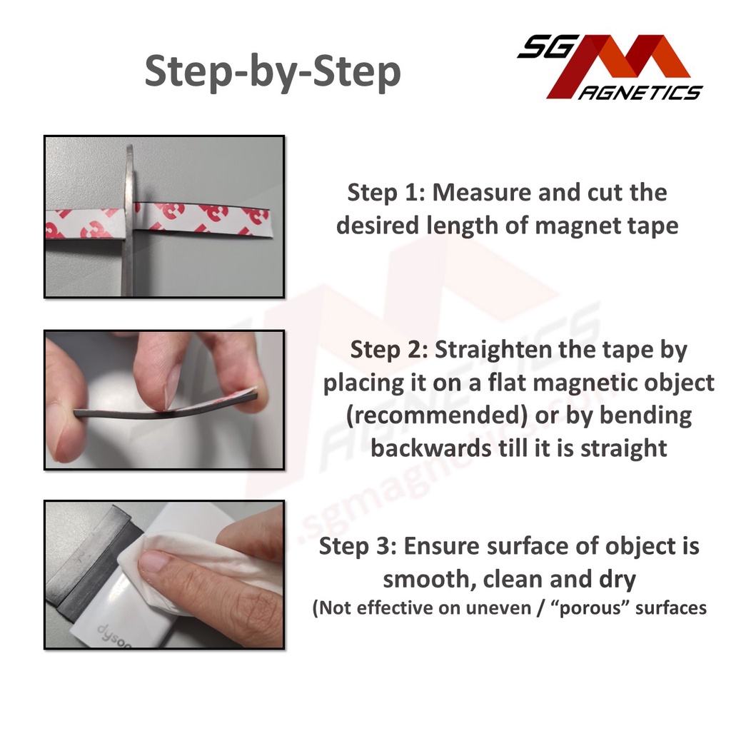Magnetic Tape Flexible 3M Adhesive Magnet Tapes Weak Magnets Mosquito ...
