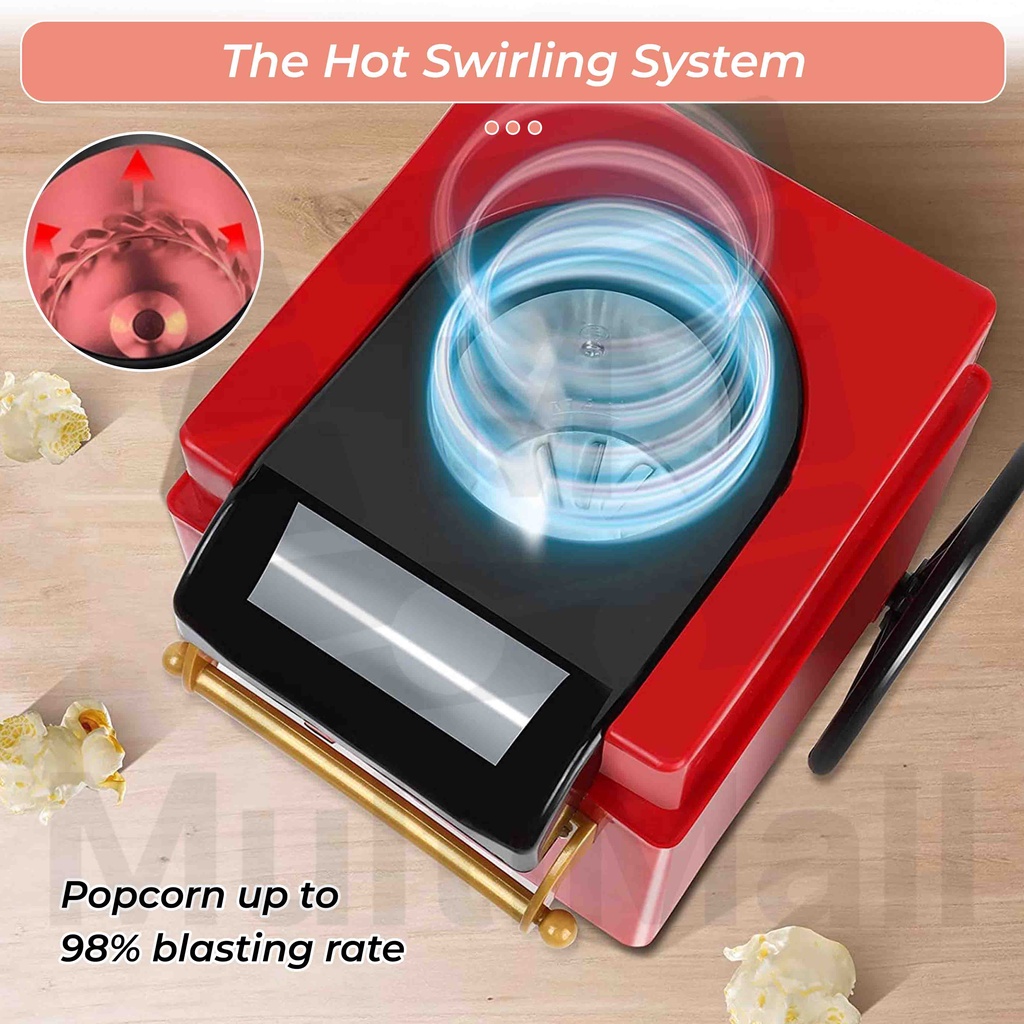 Retro Popcorn Machine | Electric Popcorn Maker Machine | Party Hot Air ...