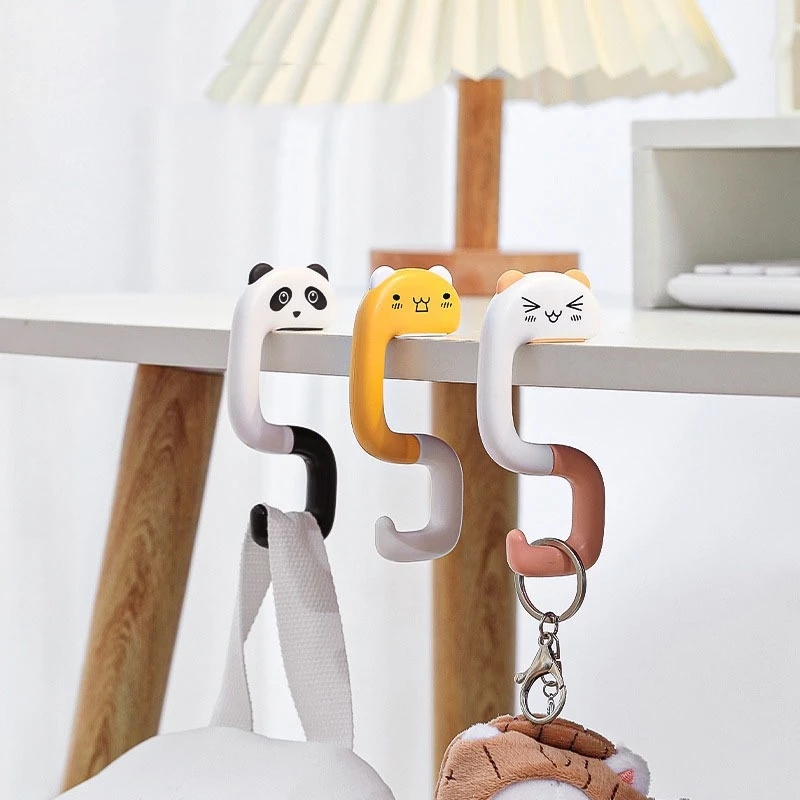 Cute Animal Bag Strong Hook Hanging Decorative Table Purse Bag Hooks ...