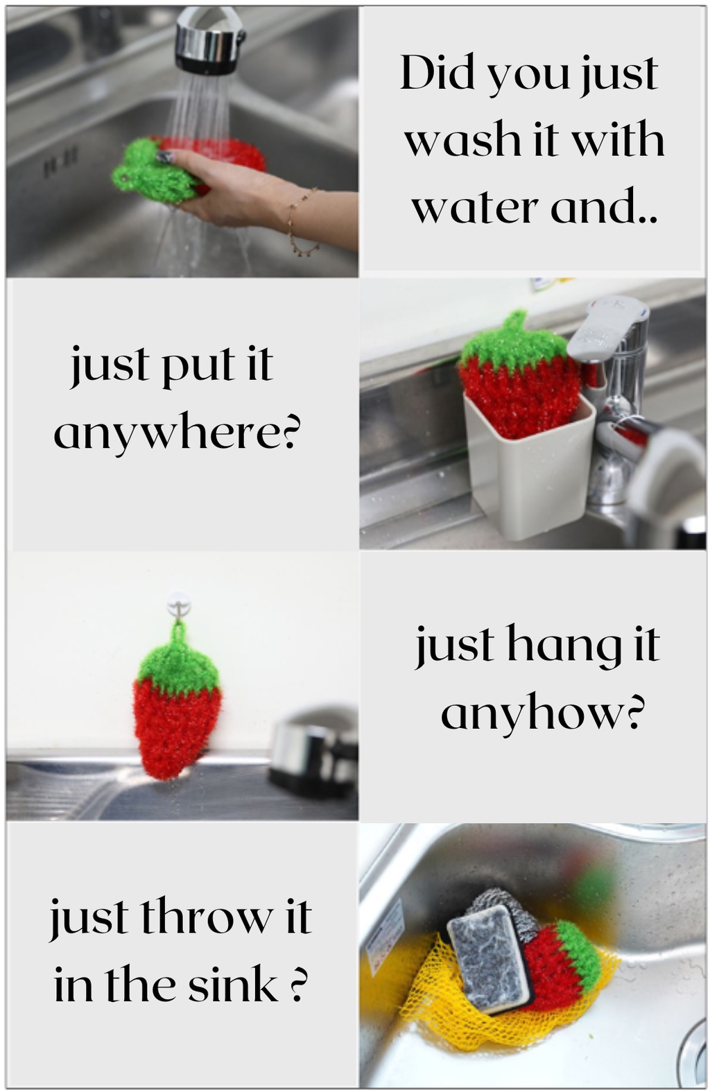 [PURE CLING] Premium Kitchen Sponge Body Sponge | Patent Technology ...