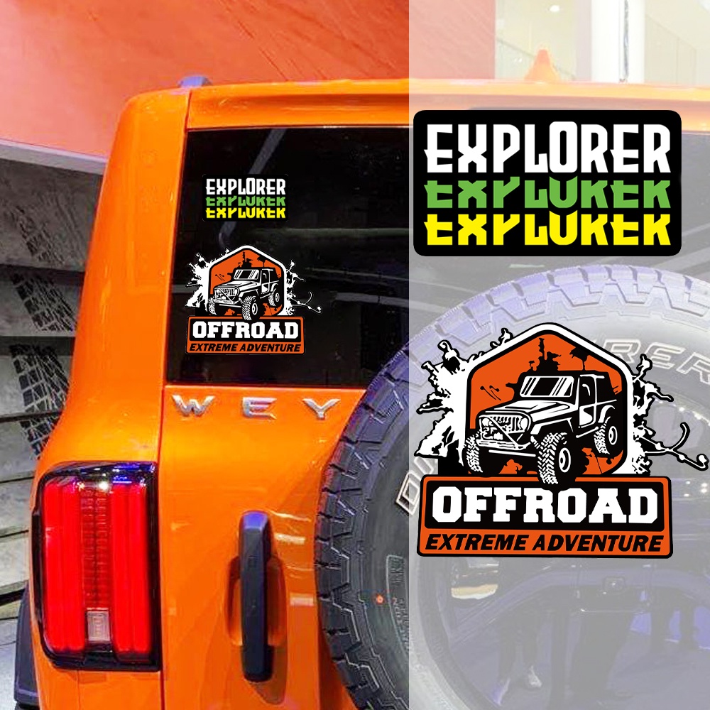 Explorer Offroad Extreme Adventure Off Road Vehicle SUV Car Window ...