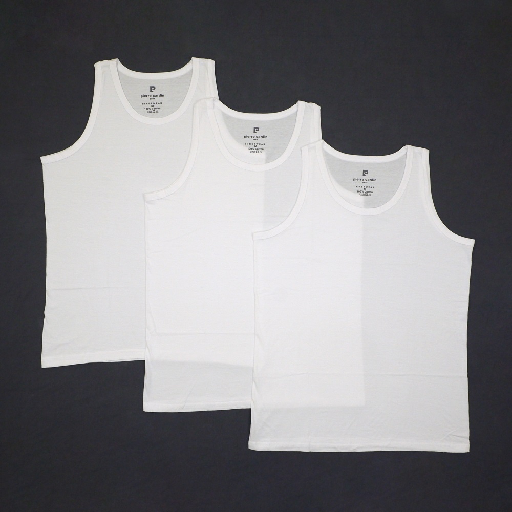Pierre Cardin 3-pc pack tubular singlet/Inner wear | Shopee Singapore