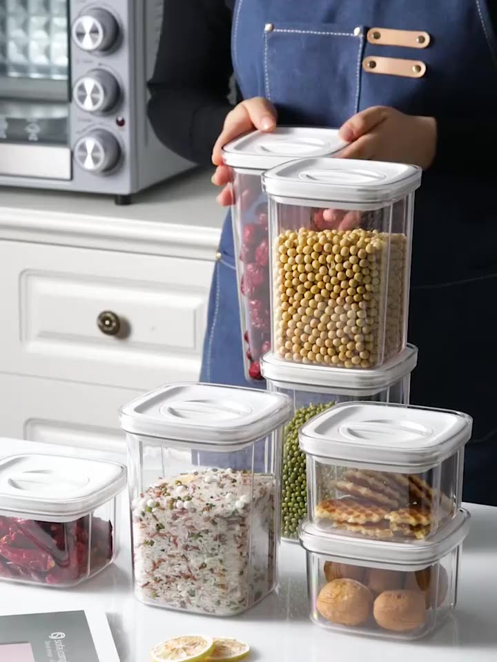 ArtLiving Dry Food Storage Box Stackable Food Container Multiple Size ...