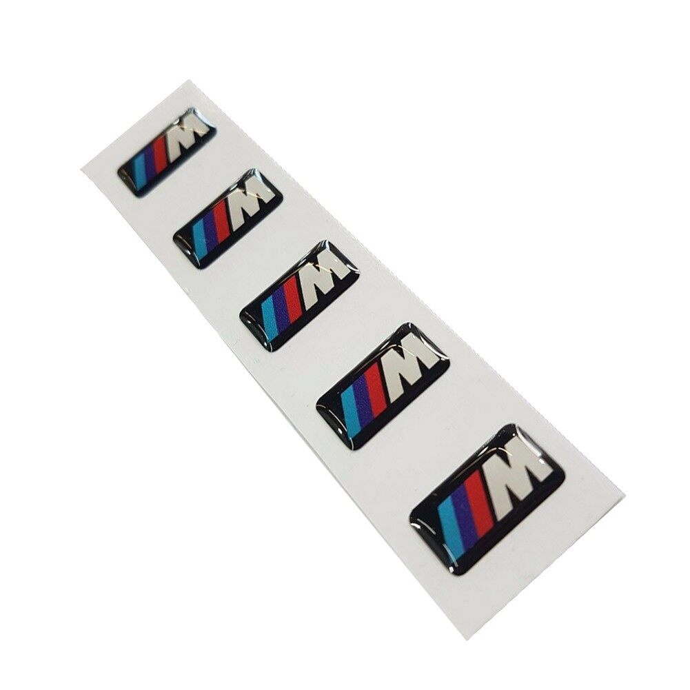 flightcar 5pcs For BMW M Tec Sport Alloy Wheel Rectangle Rim Sticker ...