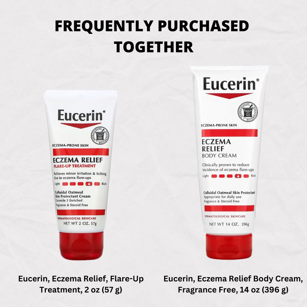 Eucerin, Eczema Relief, Flare Up Treatment, Full Body Lotion, 24h ...