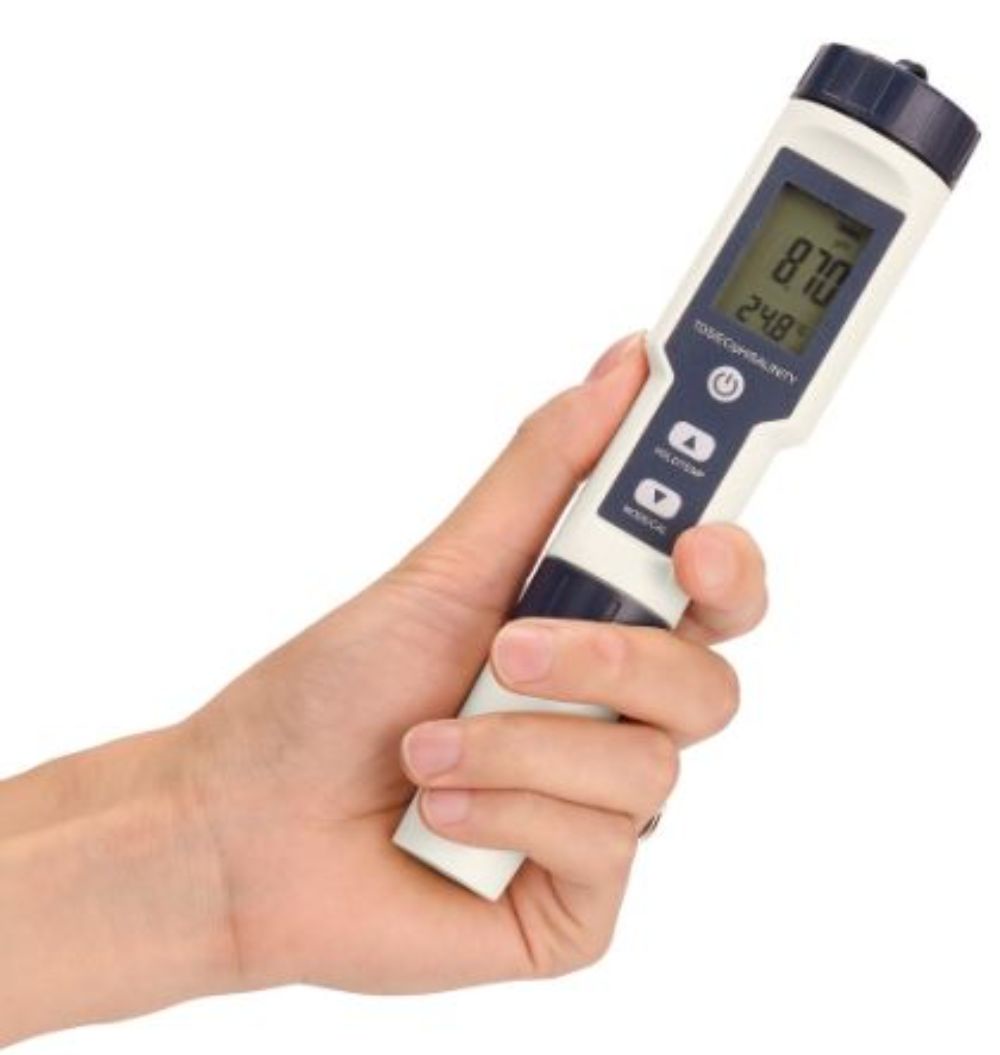 5 in 1 Professional Multi-parameter Combo Testing Meter PH/EC/TDS ...