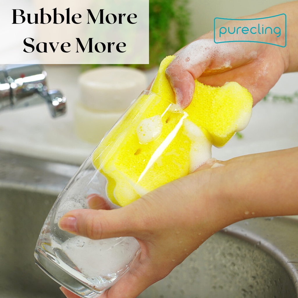 [PURE CLING] Premium Kitchen Sponge Body Sponge | Patent Technology ...