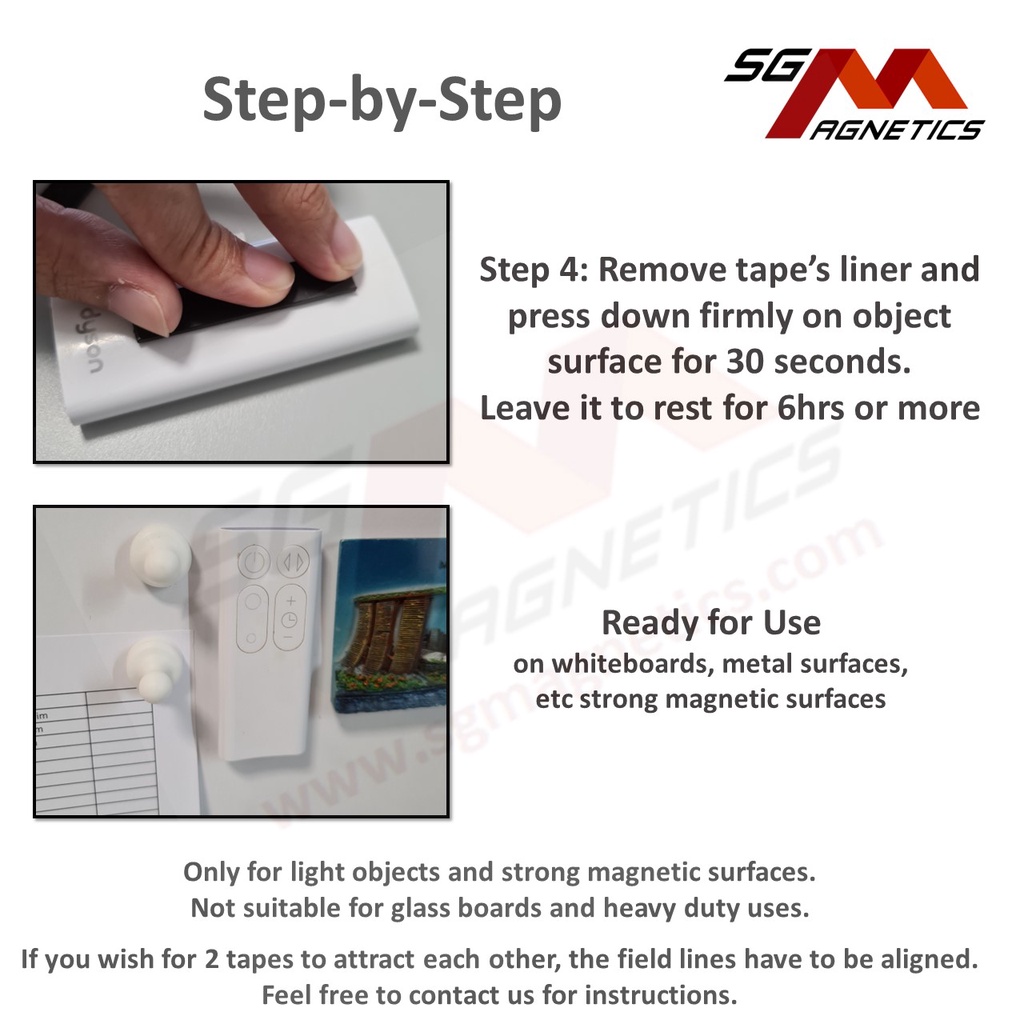 Magnetic Tape Flexible 3M Adhesive Magnet Tapes Weak Magnets Mosquito ...