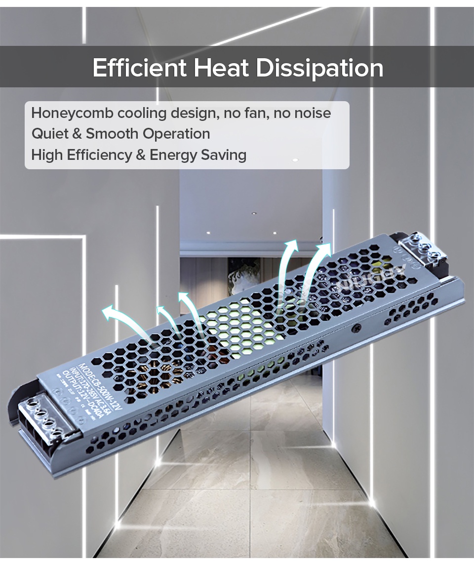100W 24V Ultra-Thin LED Driver Power Supply – For LED Strip Lights, Silent & Flicker-Free 13 thumbnail image