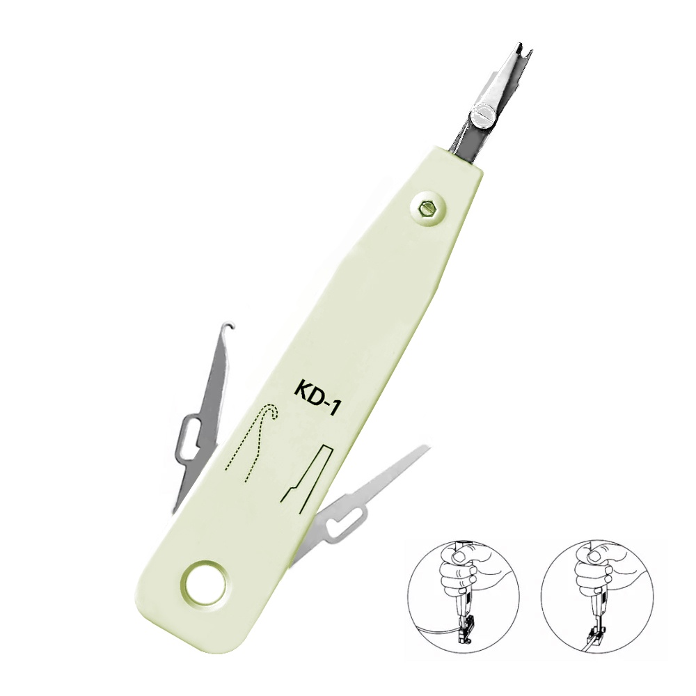 Cable IDC Punch Down Tool – Impact Insertion Tool For Telephone, Network Patch Panels, And Modules (with Wire Cutter)