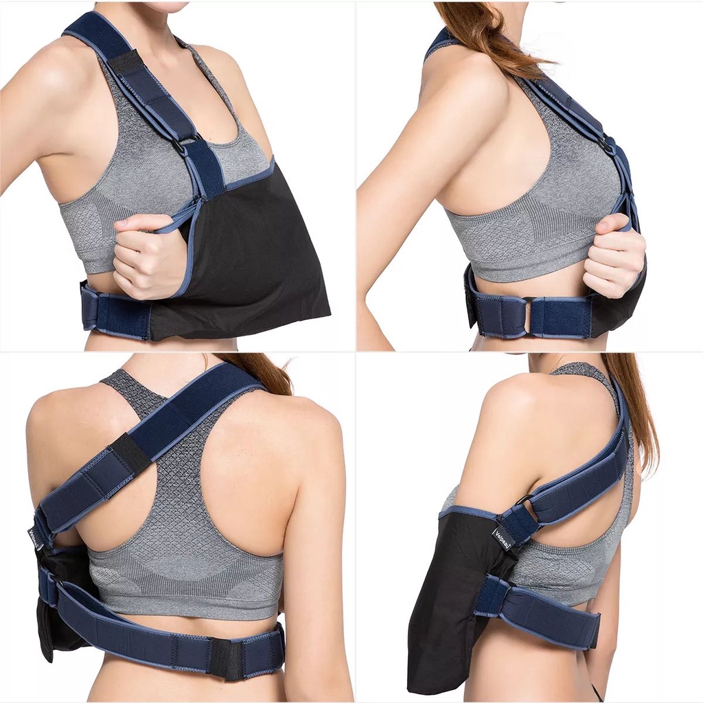 VELPEAU Arm Sling Comfort For Arm Broken Adjustable Medical Arm Sling  Support For Sleep Thin Lightweight Elbow Guard