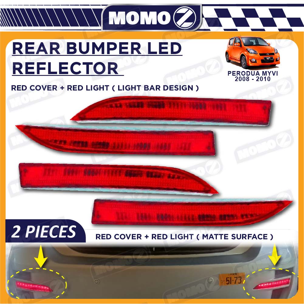 Car Rear Bumper Reflector LED Brake Lamp Perodua Myvi 2008 - 2010 Light ...