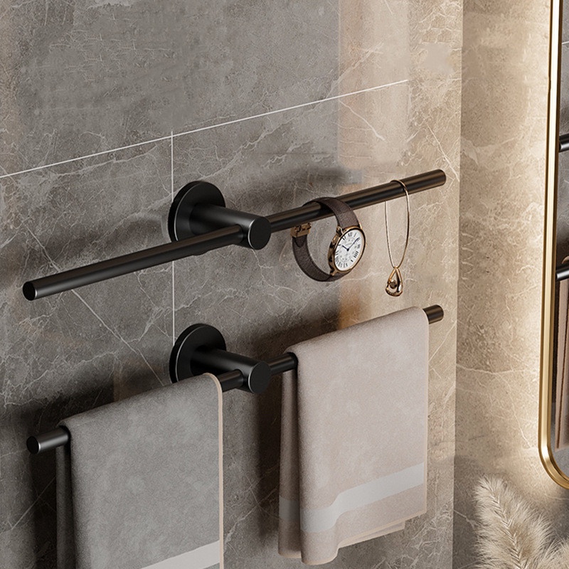 Movable Towel Rack Towel Hanger Stainless Steel Bath Towel Holder Wall ...