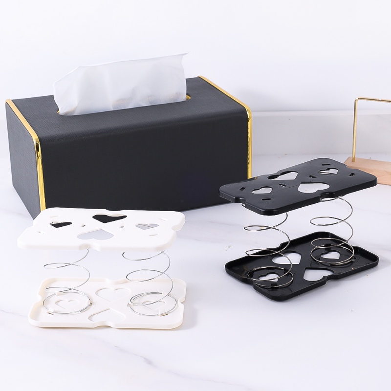 Double Spring Design Tissue Tray Napkin Box Inner Support Rack Easy to ...
