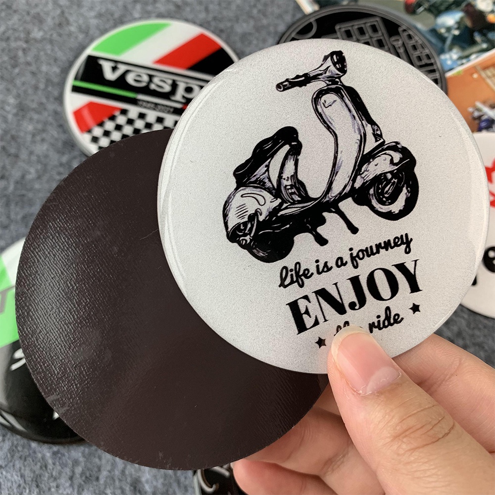 Reflective 3D Soft Magnetic Stickers Suitable For Vespa Modified Spring ...