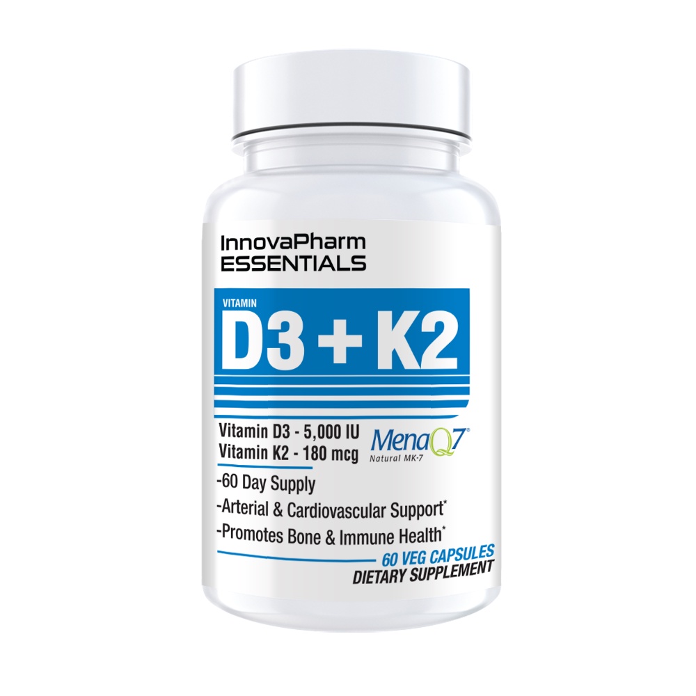 InnovaPharm VITAMIN D3 + K2 MAXIMUM STRENGTH (60 Capsules) Shopee