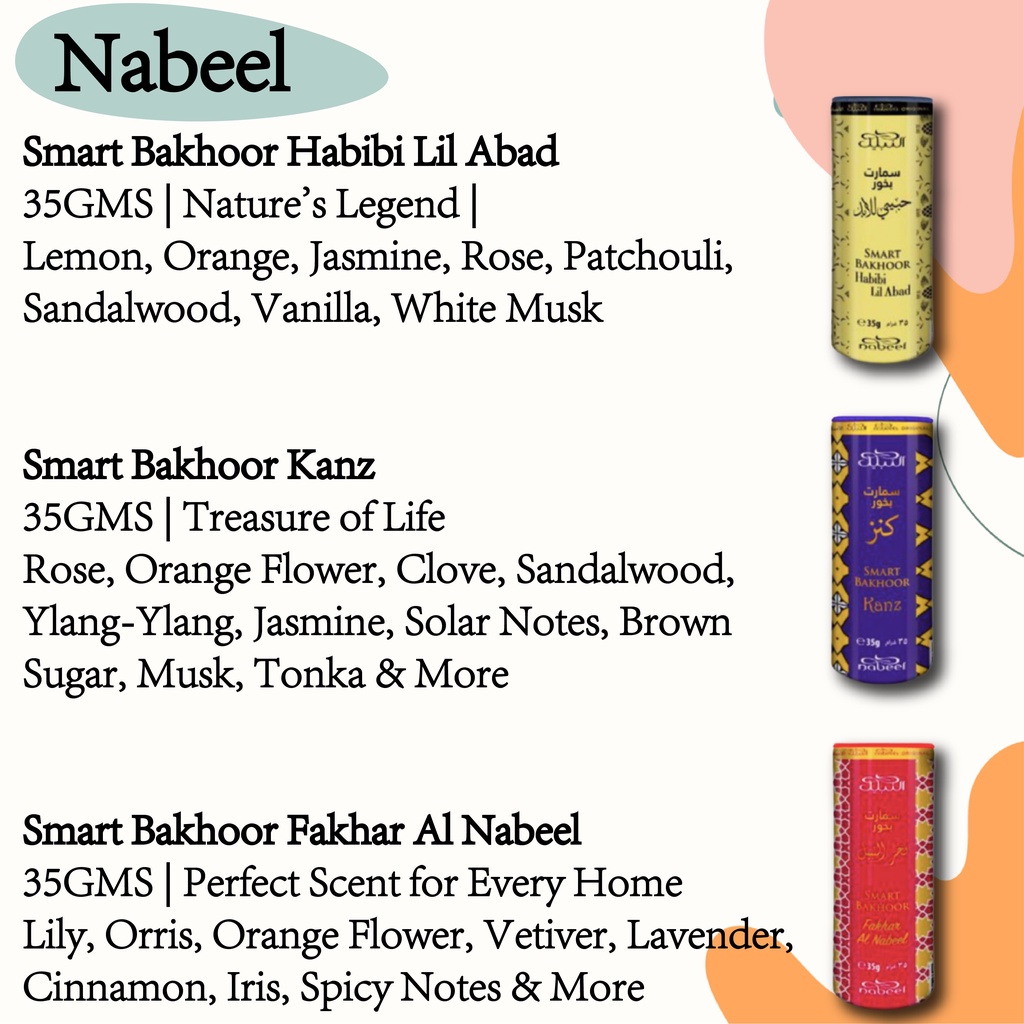Smart Bakhoor Sa'ada Incenso Arabo 35g - Profumo Floreale Con Rosa, Violetta E Note Legnose, Per Ambienti E Corpo