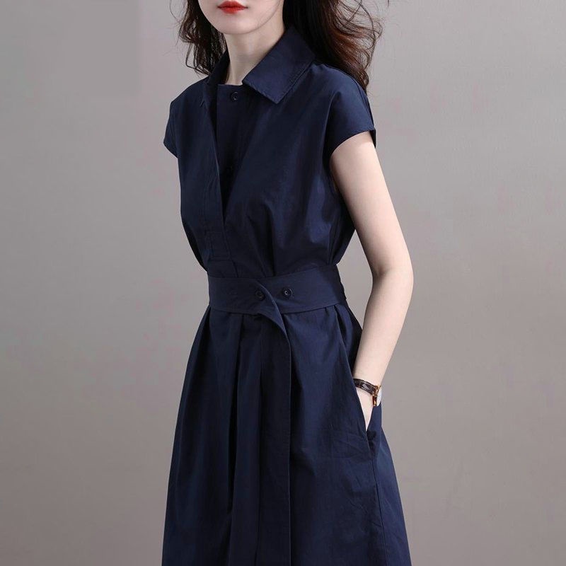 Dresses Women's Summer New Korean Style Slim Waist Fashion OL/Commuting ...