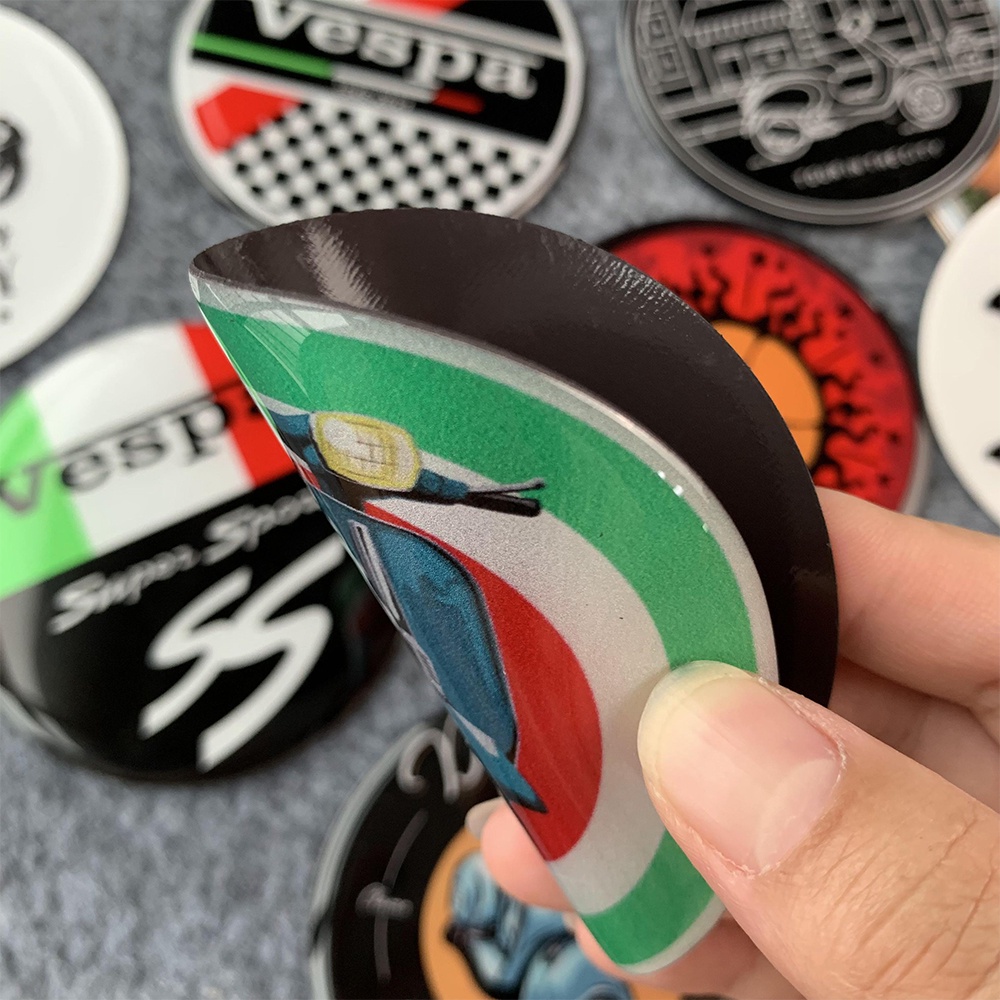 Reflective 3D Soft Magnetic Stickers Suitable For Vespa Modified Spring ...