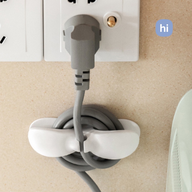 HI HOMES Wire Conditioner Power Cord Clamp Kitchen Wall-Mounted Plug ...