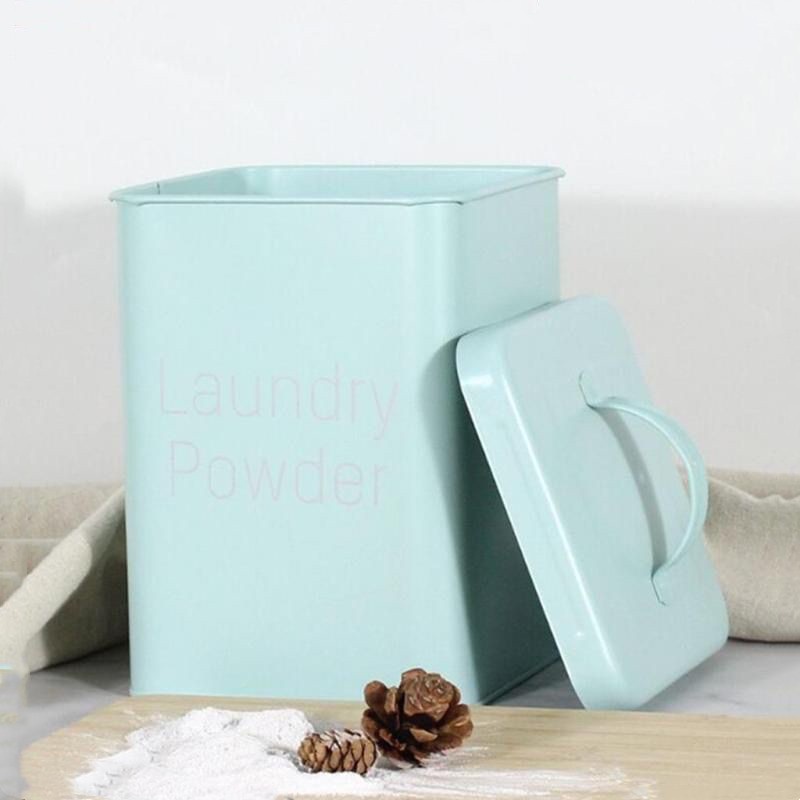 【PLAYFUL】Detergent storage box with lid and scoop Multipurpose Washing ...