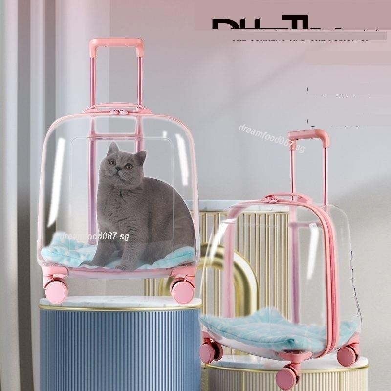Lightweight Transparent Pet Trolley Case, Beauty Case, Professional
