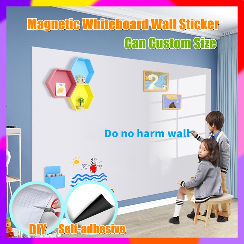 🔥Free Whiteboard Wall Sticker Soft SelfAdhesive