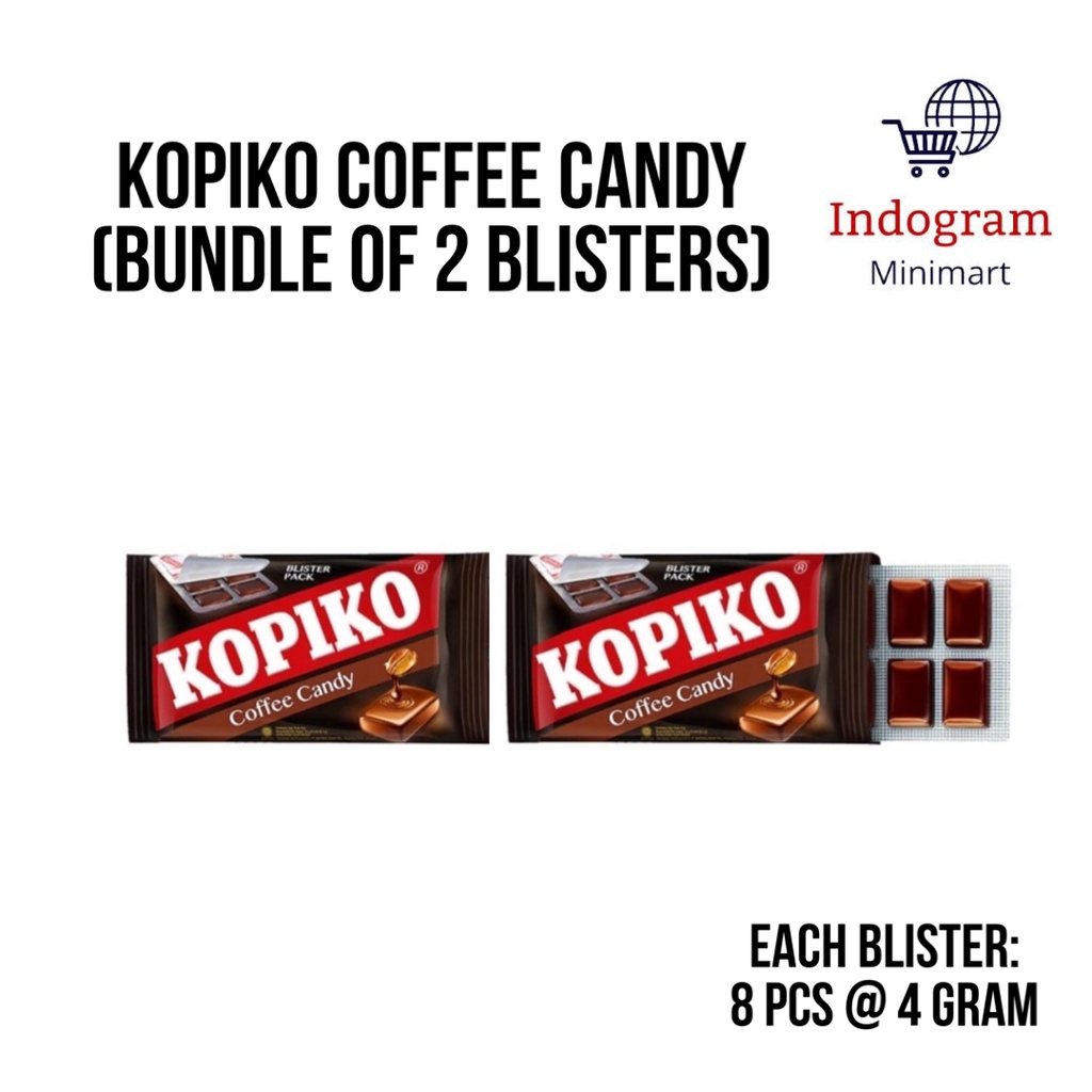 Kopiko Coffee Candy Blister Packs (8 pcs 4 gram x 2 packs) / Packet