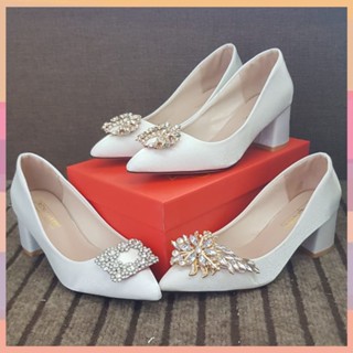 Wedding heels clearance chunky