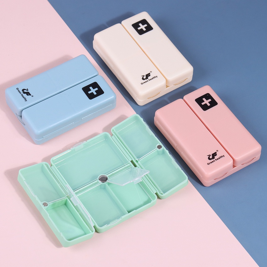 Creative Foldable Weekly Pill Box 7 Days Medicine Container Travel ...