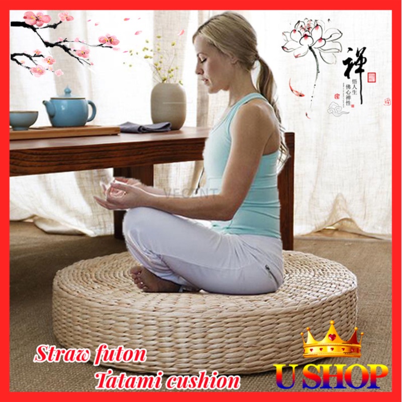 Straw meditation clearance cushion