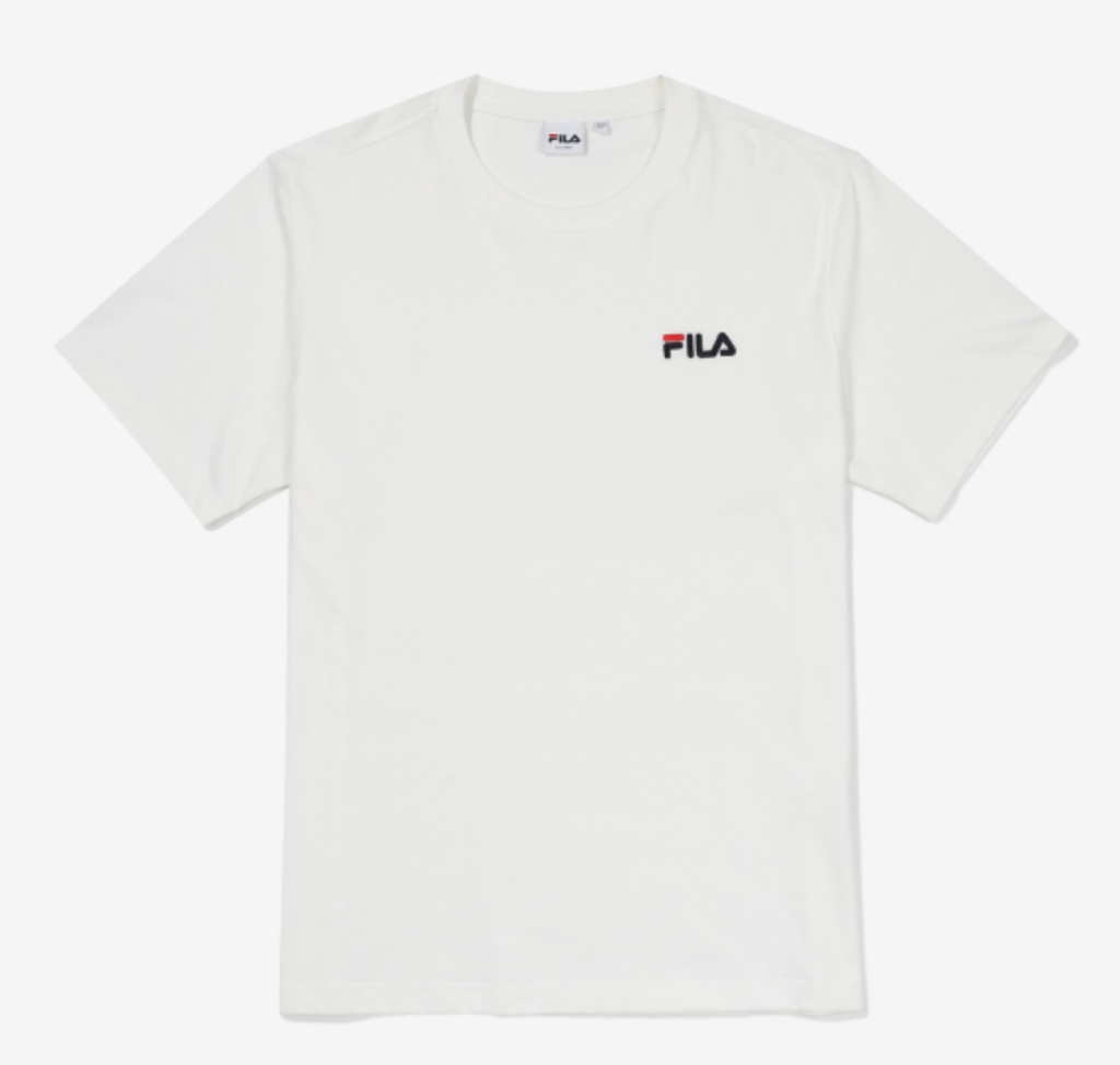 White on sale fila shirt