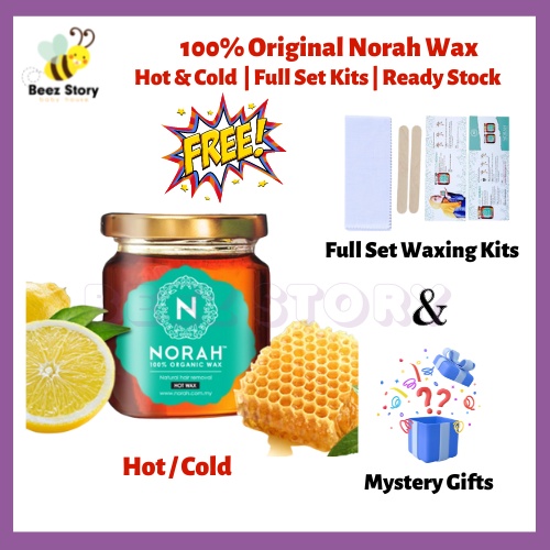 HQ NORAHWAX HAIR REMOVAL Organic Buang Bulu Hot Cold Norah Wax Men