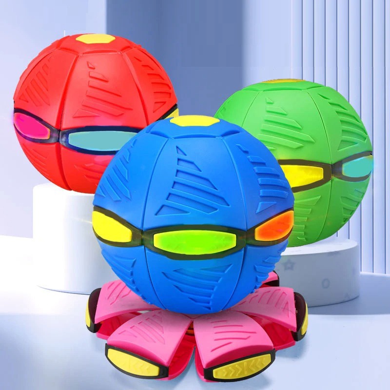 | Magic Deformation UFO Flying Saucer Ball LED Frisbee Disc Balls Kids ...