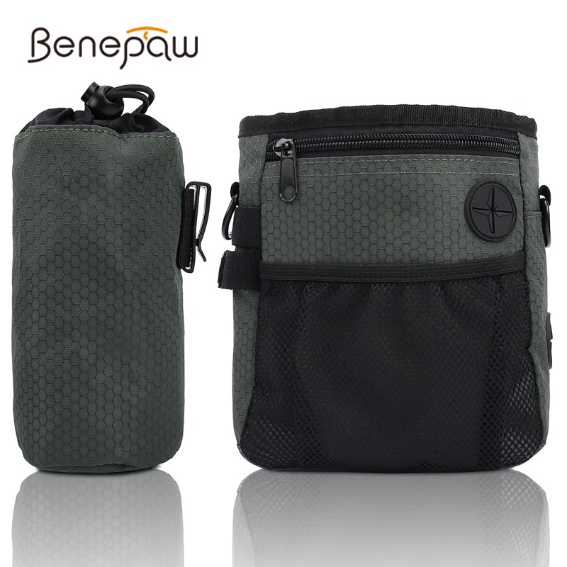 Benepaw Portable Dog Treat Pouch Multifunctional Pet Training Bag with ...