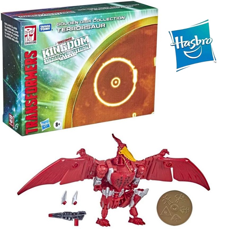 Hasbro Transformers Kingdom Golden Disk Terrorsaur 14Cm Deluxe Class