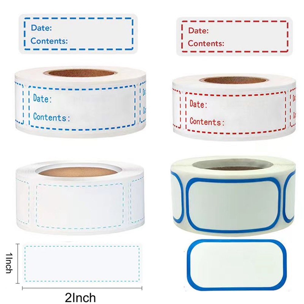 1 Roll Self-Adhesive Removable Freezer Food Storage Paper Sticker ...