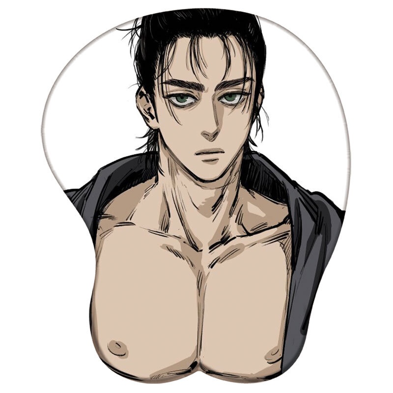 Anime Attack on Titan 3D Silicone Mousepad Mikasa Eren Levi Hange