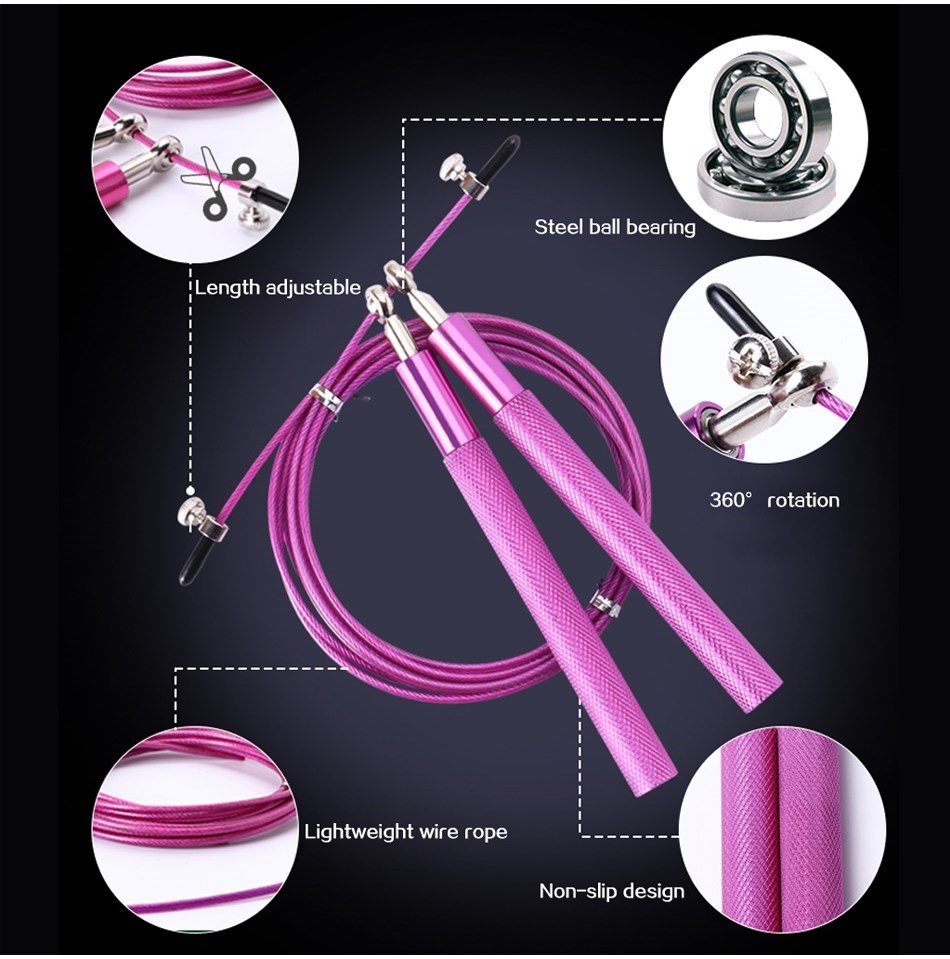 WorthDenfence Crossfit Jump Rope Professional Speed Bearing Skipping ...