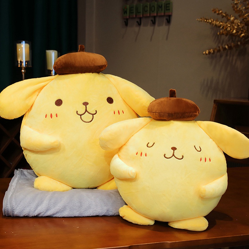40cm Pompompurin Throw Pillow Soft Comfortable Fluffy Yellow Dog