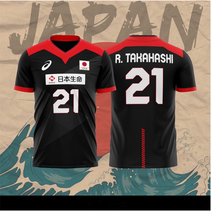 2024 Japan Olympic Volleyball Jersey Ran Takahashi No.21/ 4 Colors