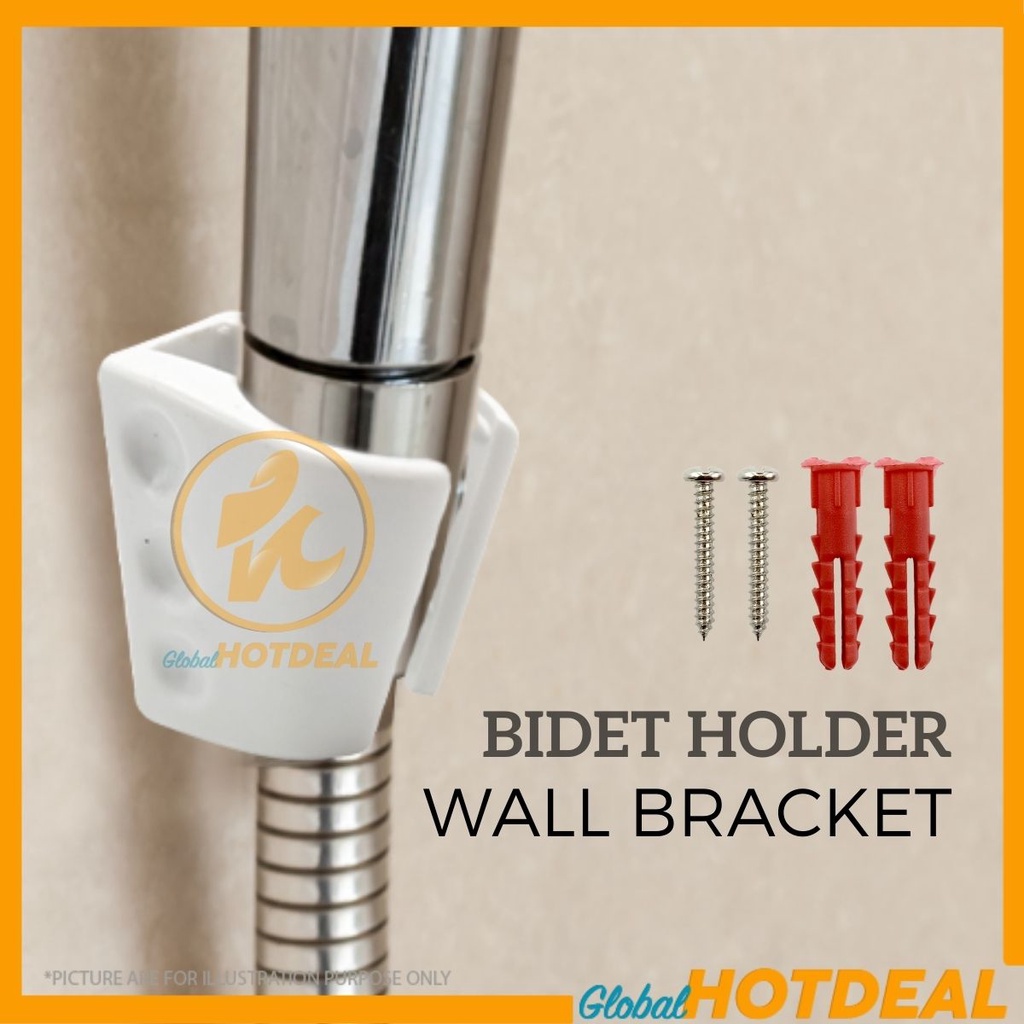 ABS Sprayer Hose Holder Wall Bracket Bathroom Handheld Toilet Hose