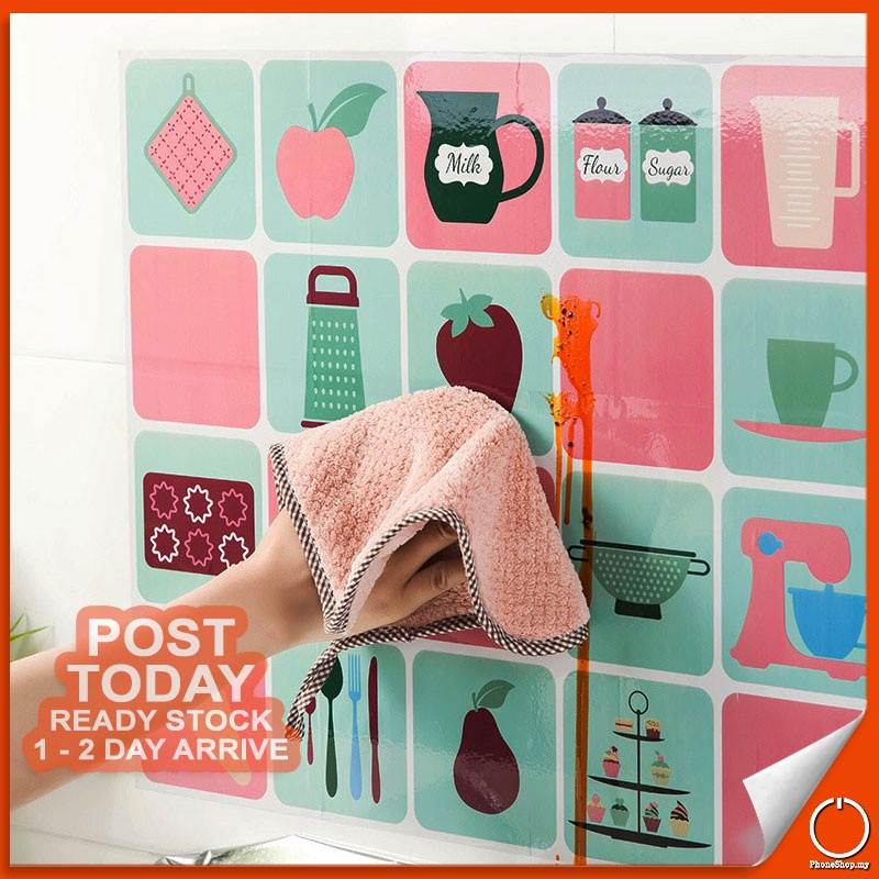 NO NEED TOOLS Self Adhesive Kitchen Wall Sticker Cabinet Bathroom DIY ...