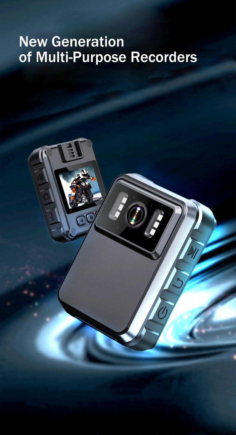 Body Camera sports cam Full HD 2 Inch IPS Outdoor Sports Camera Night ...