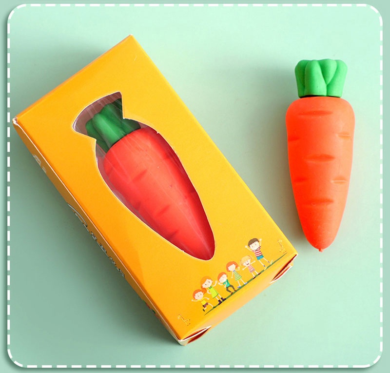 [Wholesale Price]Big Size Creative Fruit Eraser / Cartoon Cute Carrot ...