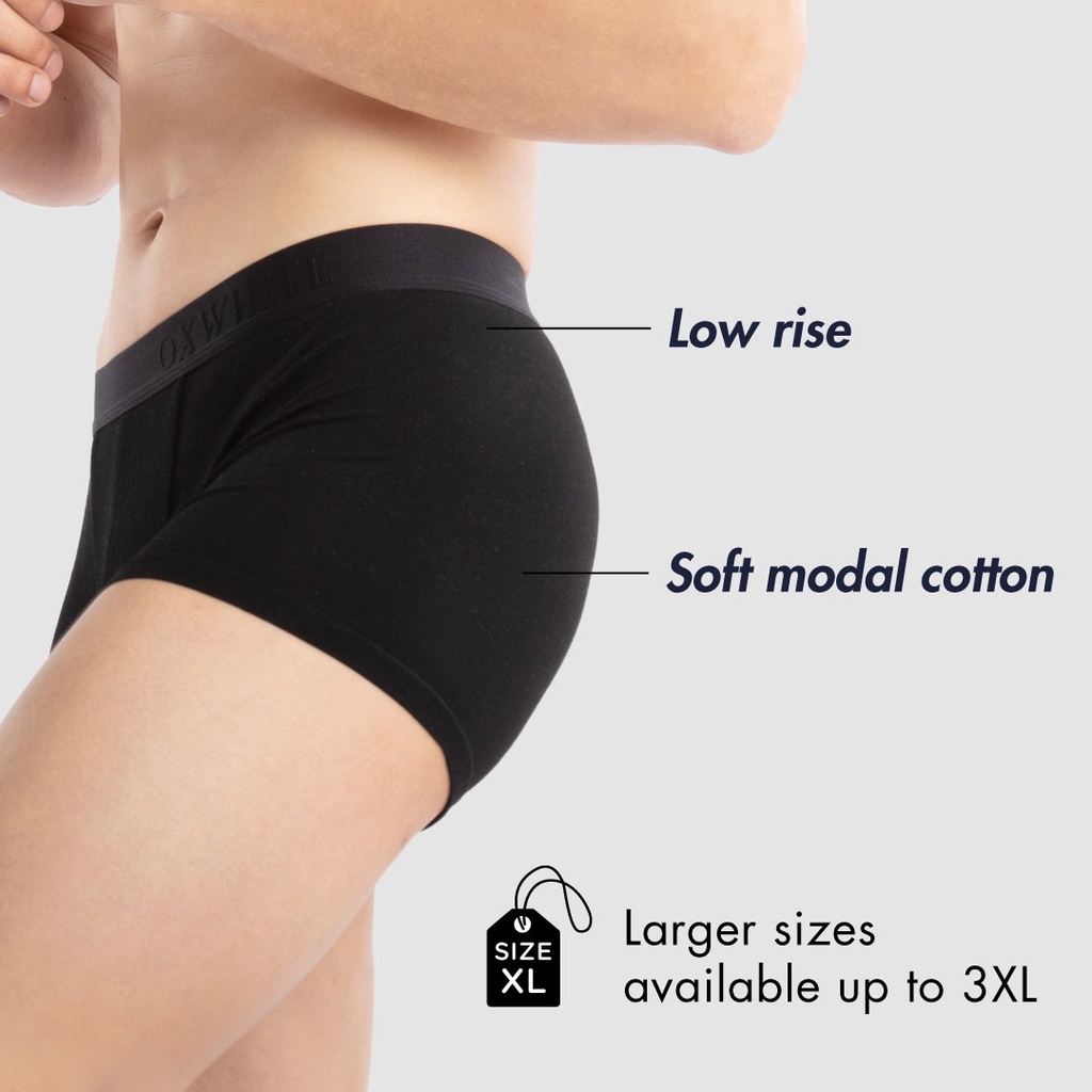 Oxwhite Men Modal Cotton Trunk 2 in 1 Pack - Size S to 3XL